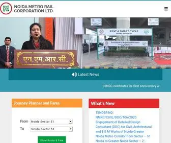 NMRcnoida.com(NMRC is a Joint Venture Company of Government of India (GoI) and Government of Uttar Pradesh (GoUP)) Screenshot