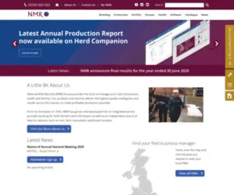 NMR.co.uk(National Milk Records (NMR)) Screenshot