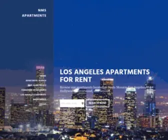 Nmsapartments.com(Los Angeles and Santa Monica Apartments) Screenshot