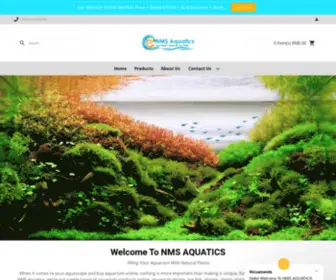 Nmsaquatics.com(Buy aquarium online and aquascaping in Malaysia) Screenshot