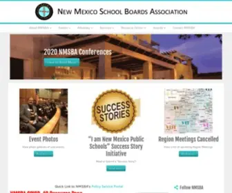 NMsba.org(New Mexico School Boards Association) Screenshot