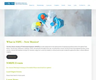 NMspe.org(A State Level of the NSPE) Screenshot