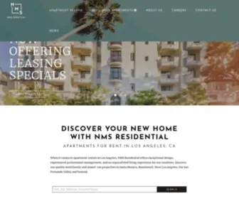 NMsresidential.com(Apartments in Los Angeles) Screenshot