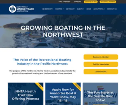 Nmta.net(Northwest Marine Trade Association (NMTA)) Screenshot