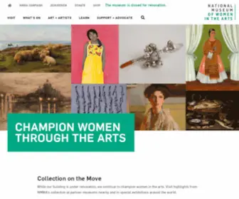 Nmwa.org(National Museum of Women in the Arts) Screenshot