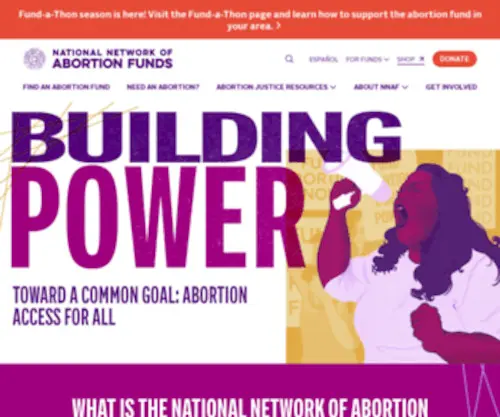 NNaf.org(National Network of Abortion Funds) Screenshot