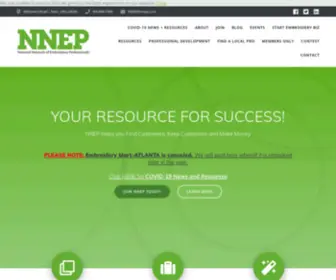 NNep.com(National Network of Embroidery Professionals) Screenshot