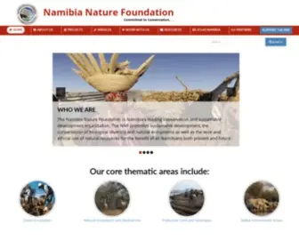 NNF.org.na(Namibia's leading conservation and sustainable development organization) Screenshot