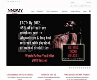 NNomy.org(Military Recruiting in Schools) Screenshot