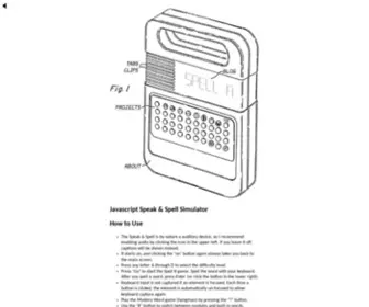 NNoncarey.com(Speak & Spell JS) Screenshot