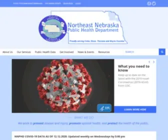 NNPHD.org(Northeast Nebraska Public Health Department) Screenshot