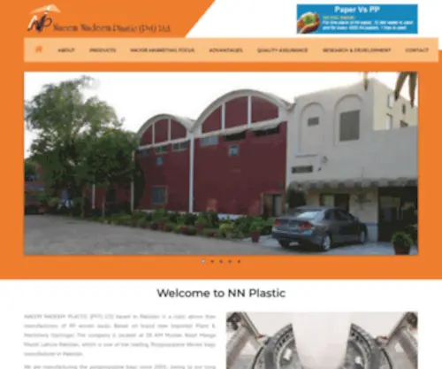 NNplastic.com(Manufacturers of Polypropylene bags since 2001) Screenshot