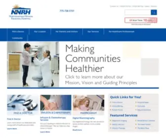 NNrhospital.com(Northeastern Nevada Regional Hospital) Screenshot