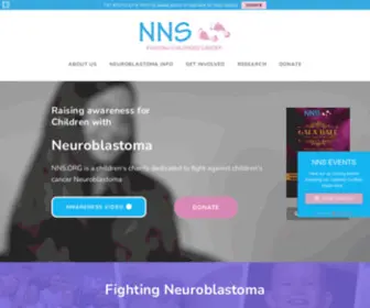 NNS.org.uk(Neuroblastoma Charity and Child cancer care) Screenshot