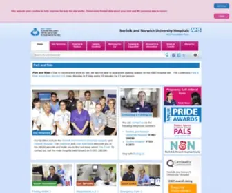 NNuh.nhs.uk(Norfolk and Norwich University Hospitals NHS Foundation Trust) Screenshot
