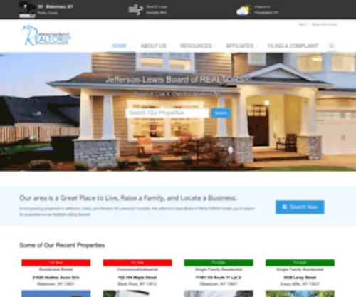 NNYMLS.com(Jefferson-Lewis Board of REALTORS®) Screenshot