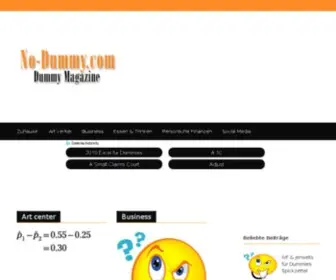 NO-Dummy.com(NO Dummy) Screenshot