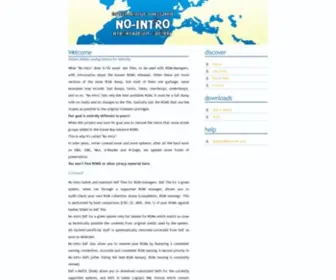 NO-Intro.org(NO Intro) Screenshot