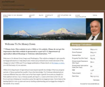 NO-Money-Down-Usda-Mortgage.com(NO Money Down Usda Mortgage) Screenshot