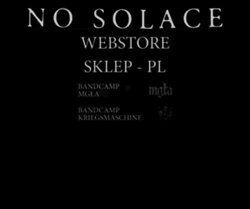 NO-Solace.com(Mgła & KSM) Screenshot