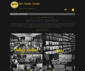 NO1-Guitars.de(No1.Guitar Center) Screenshot