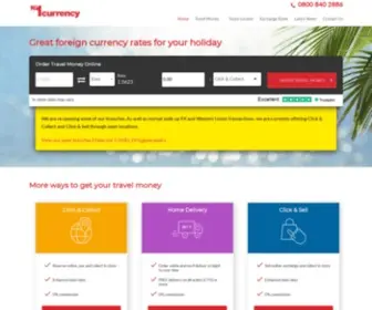 NO1Currency.com(Cheap Travel Money & Bureau de Change stores in the UK plus Worldwide Transfer Services) Screenshot