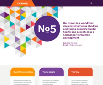 NO5.org.uk(Free Counselling Services) Screenshot