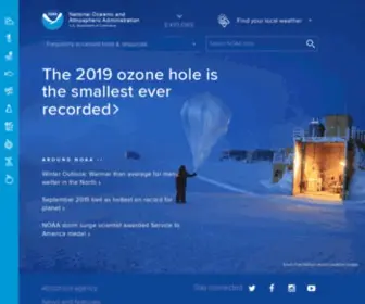 Noaa.com(National Oceanic and Atmospheric Administration) Screenshot