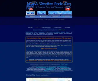 Noaaweatherradio.org(NOAA All Hazards Weather Radio) Screenshot