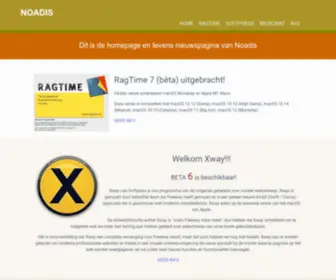 Noadis.nl(WebSite X5) Screenshot
