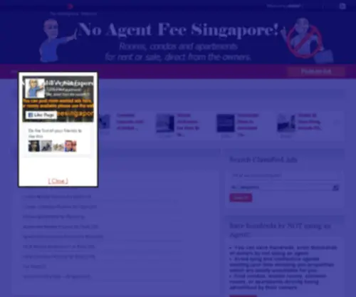 Noagentfeesingapore.com(Agent) Screenshot
