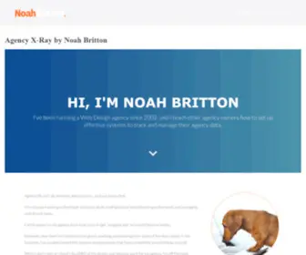 Noahbritton.com(Close more sales & organize your agency with Agency X) Screenshot