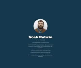 Noahkulwin.com(Noah Kulwin) Screenshot