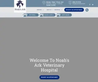 Noahsarkvet.com(Noah's Ark Veterinary Hospital) Screenshot