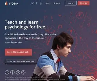 Nobaproject.com(Knowledge Evolved) Screenshot