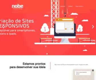 Nobe.com.br(Nobe tecnologia e Designe Web) Screenshot