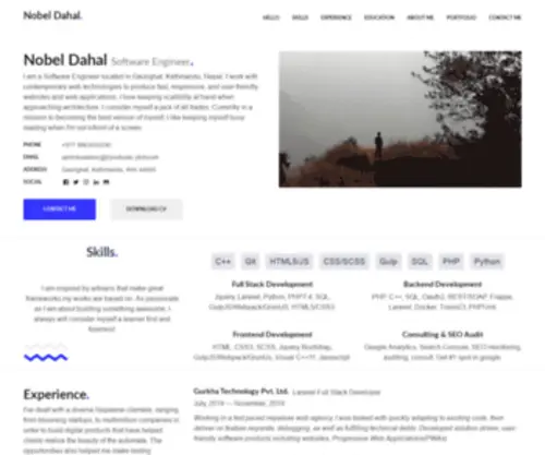 Nobeldahal.com.np(Nobel Dahal) Screenshot