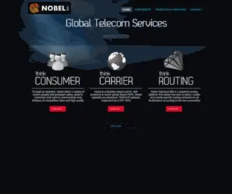 Nobelglobe.com(Global Telecommunication Services from Nobel) Screenshot