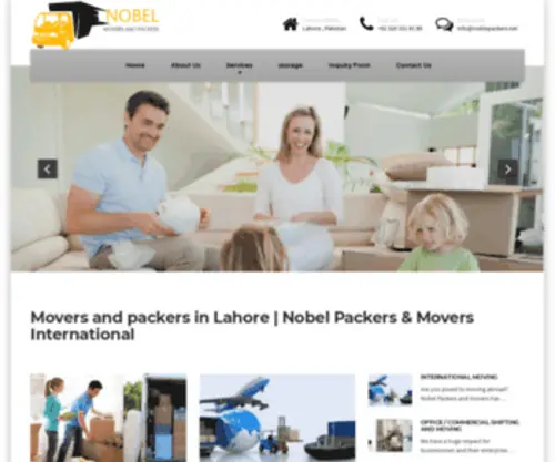 Nobelpackers.net(Movers and packers in Lahore Islamabad Karachi Pakistan) Screenshot