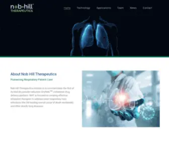 Nobhilltherapeutics.com(Pioneering Respiratory Patient Care) Screenshot