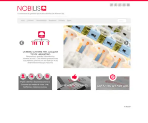 Nobilis.com.ar(Laboratory Information System) Screenshot