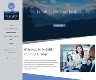 Nobilityfunding.com(Nobility Funding Group) Screenshot