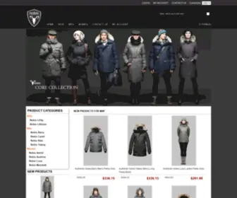 Nobisjackets.us.com(Official Nobis Outlet Store) Screenshot