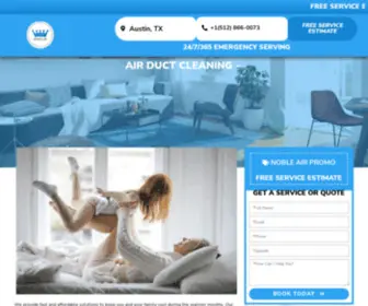 Noble-Airus.com(Air Duct & Dry Vent Cleaning) Screenshot