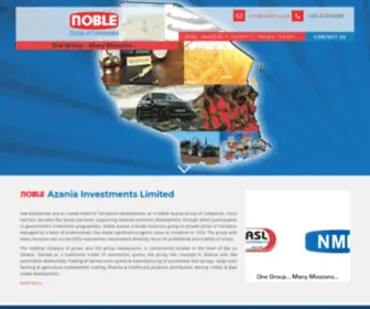 Noble-TZ.com(Noble Azania Group) Screenshot