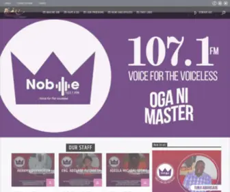 Noble1071FM.com(The voice for the voiceless) Screenshot