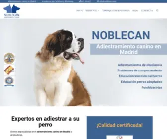 Noblecan.com(NOBLECAN Adiestramiento canino en Madrid) Screenshot