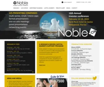 Noblecapitalmarkets.com(NOBLE Capital Markets) Screenshot