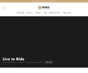 Nobleequestrian.com(Noble Equestrian) Screenshot