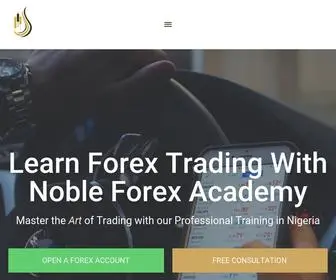 NoblefXacademy.com(Noble Fx Academy) Screenshot